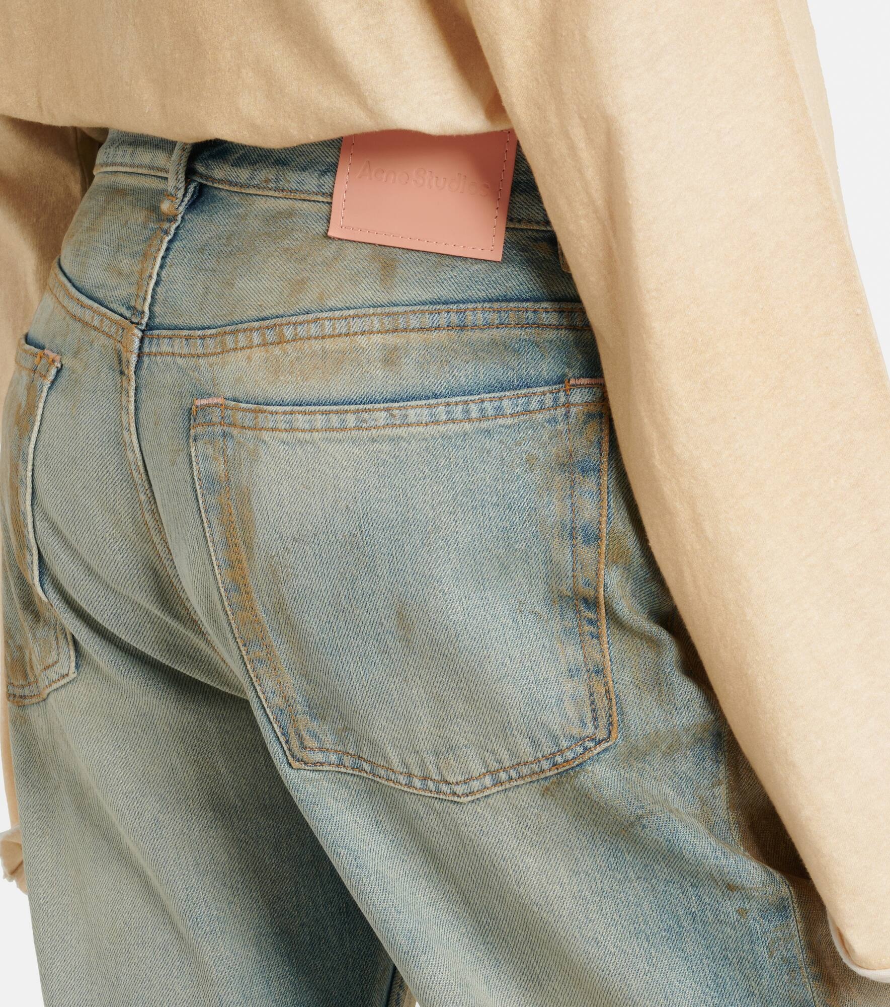 2021F distressed mid-rise wide-leg jeans - 6