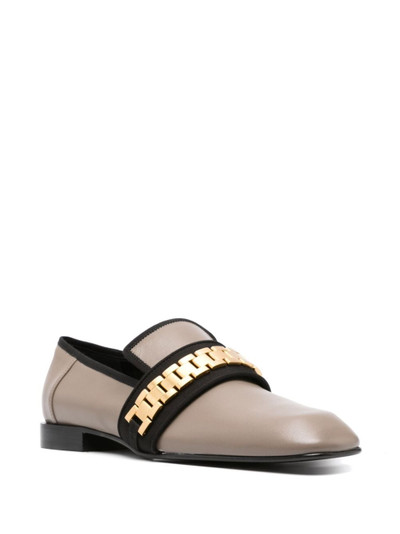 Victoria Beckham Mila chain leather loafers outlook