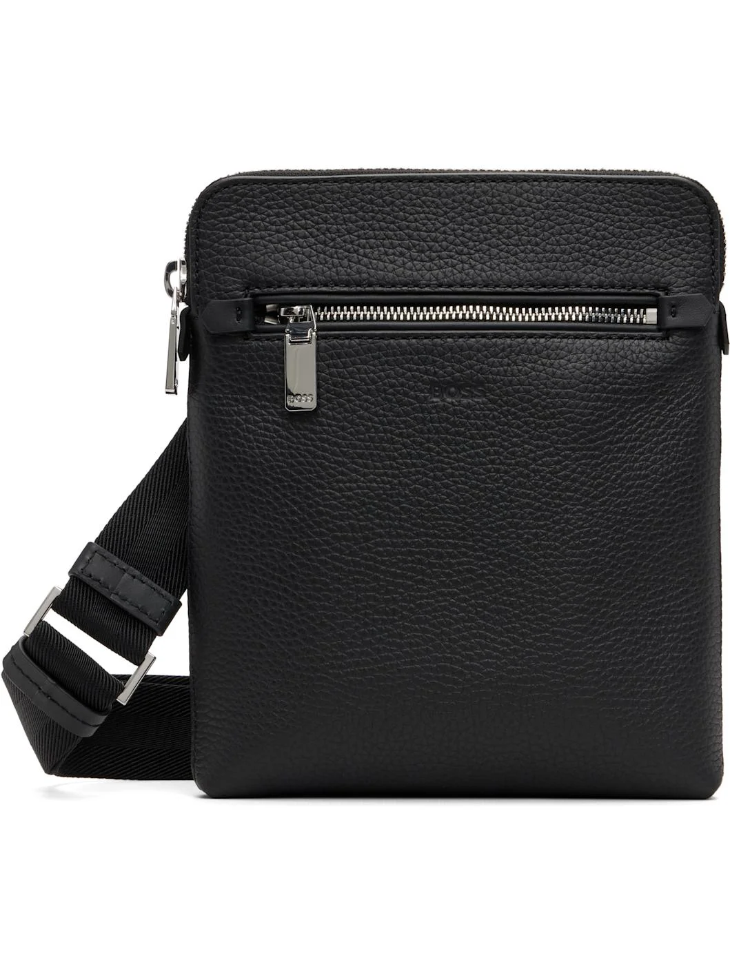 Black Embossed-Logo Envelope Bag - 1