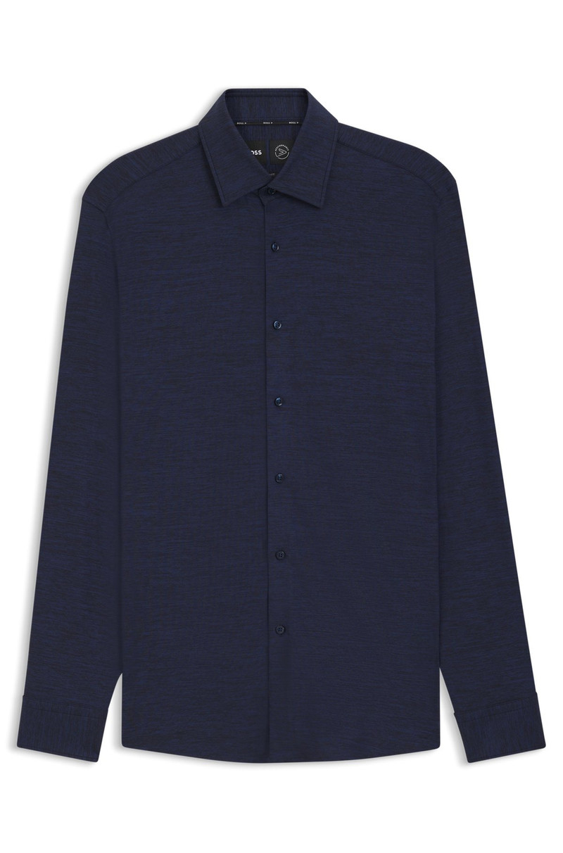 SLIM-FIT SHIRT IN BRUSHED PERFORMANCE-STRETCH FLANNEL 1