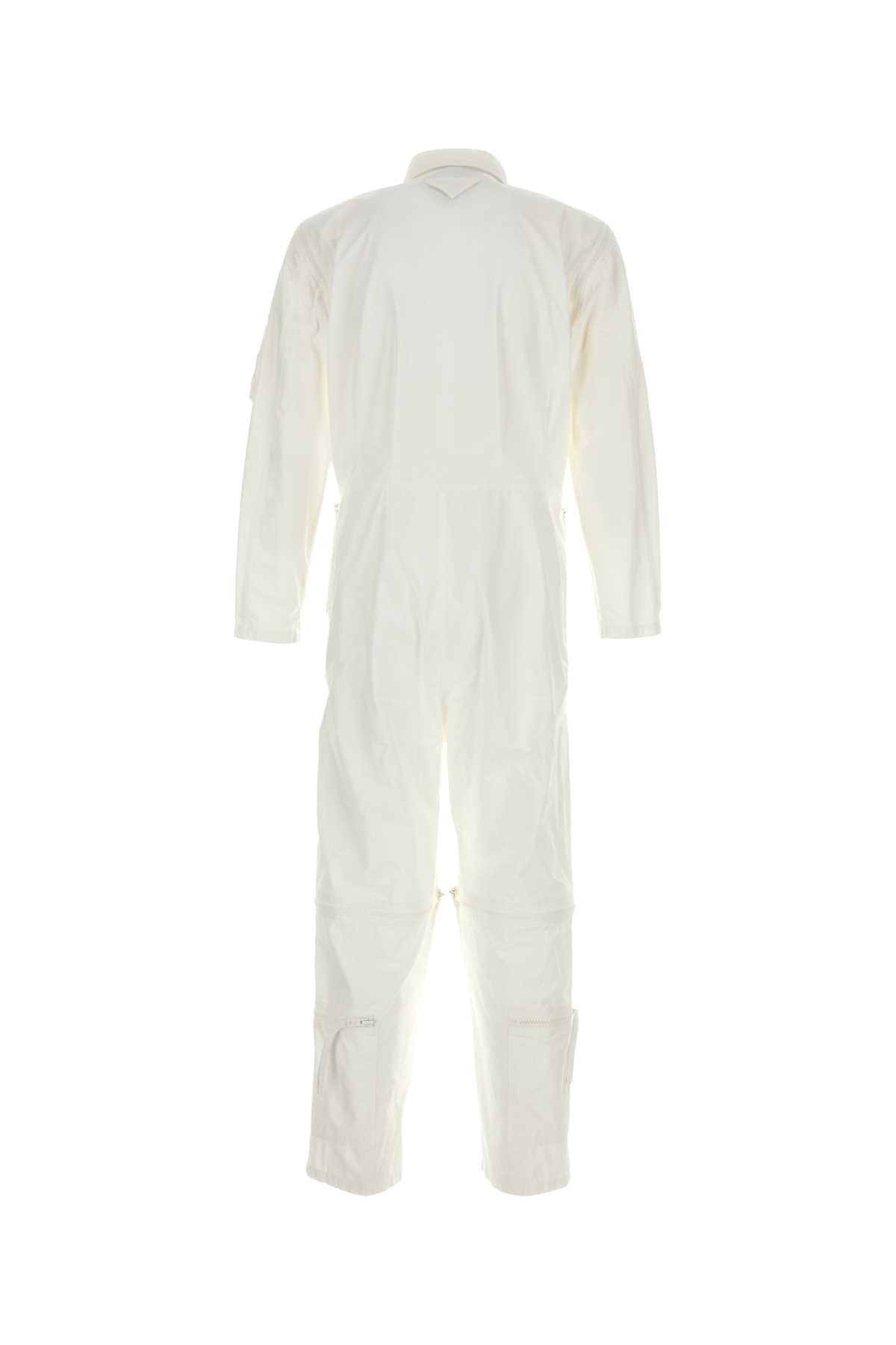 Prada Men White Cotton Jumpsuit - 2