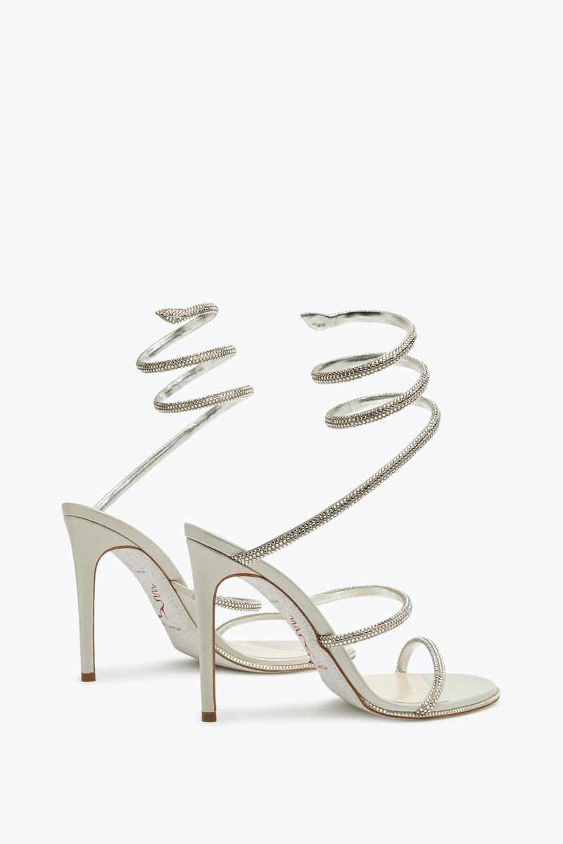 RENE CAOVILLA Evening Satin Sandals Cleo outlook