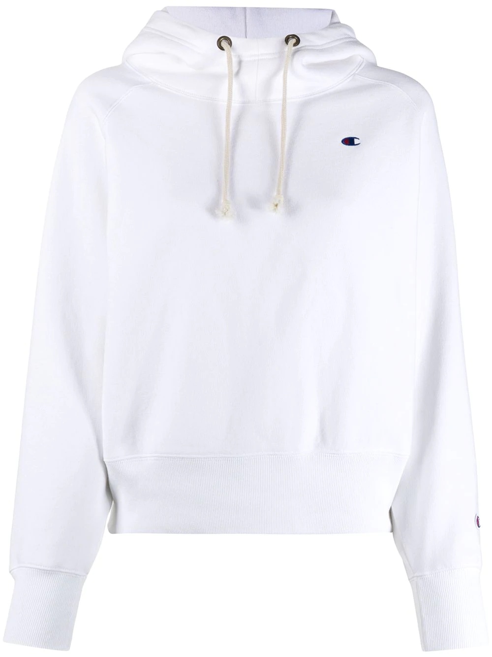 embroidered logo hoodie - 1