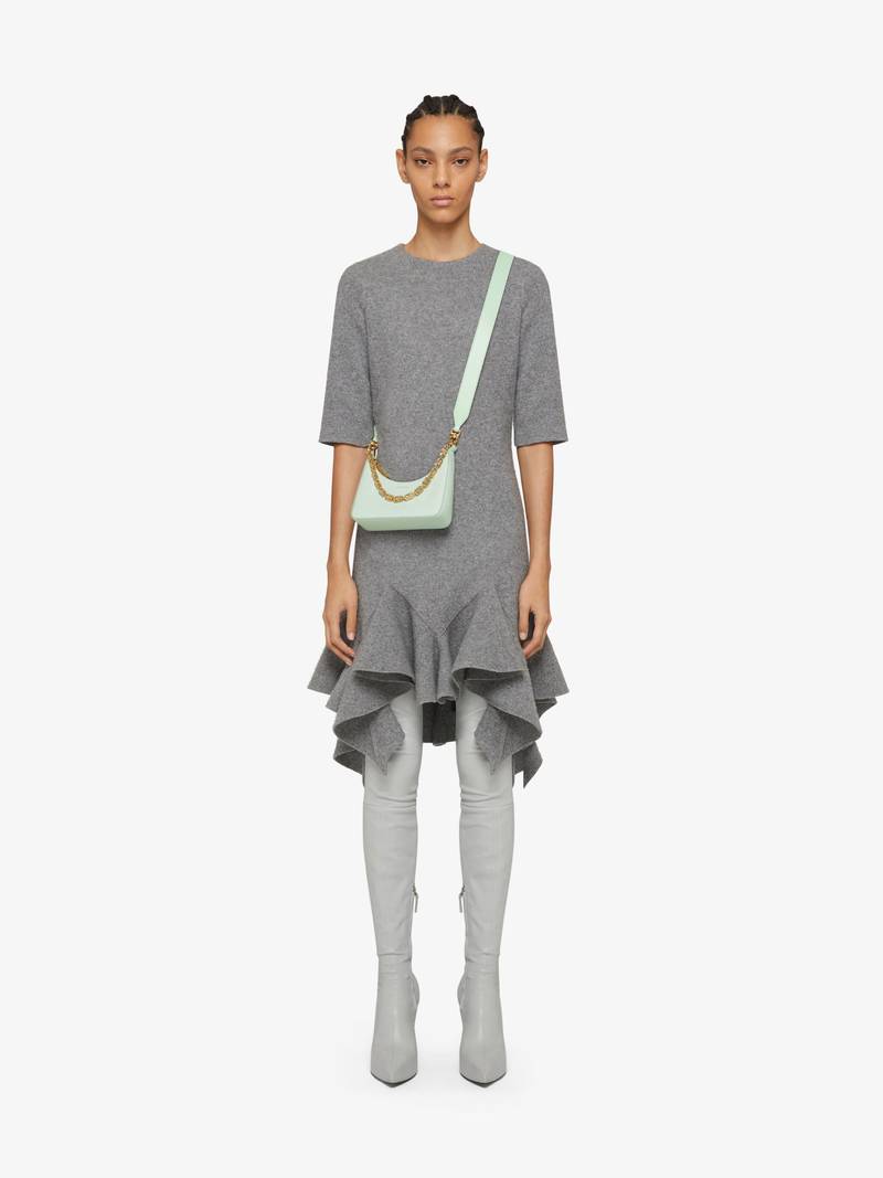 Givenchy MINI MOON CUT OUT BAG IN LEATHER WITH CHAIN outlook