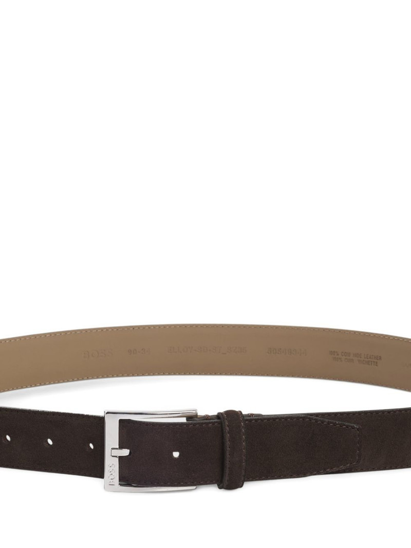 square-buckle leather belt 3