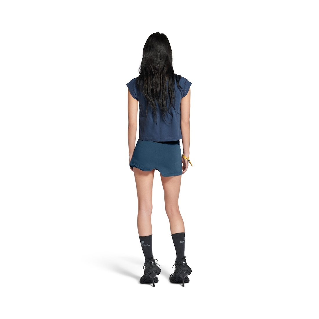 Women's Vip Team Logo Shrunk T-shirt in Dark Blue - 4