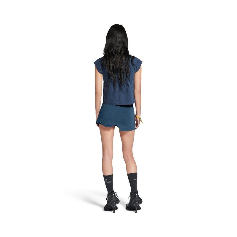 Women's Vip Team Logo Shrunk T-shirt in Dark Blue 4