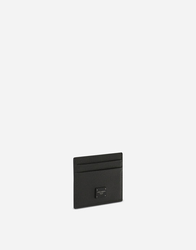 Dolce & Gabbana Dauphine calfskin credit card holder with logo outlook