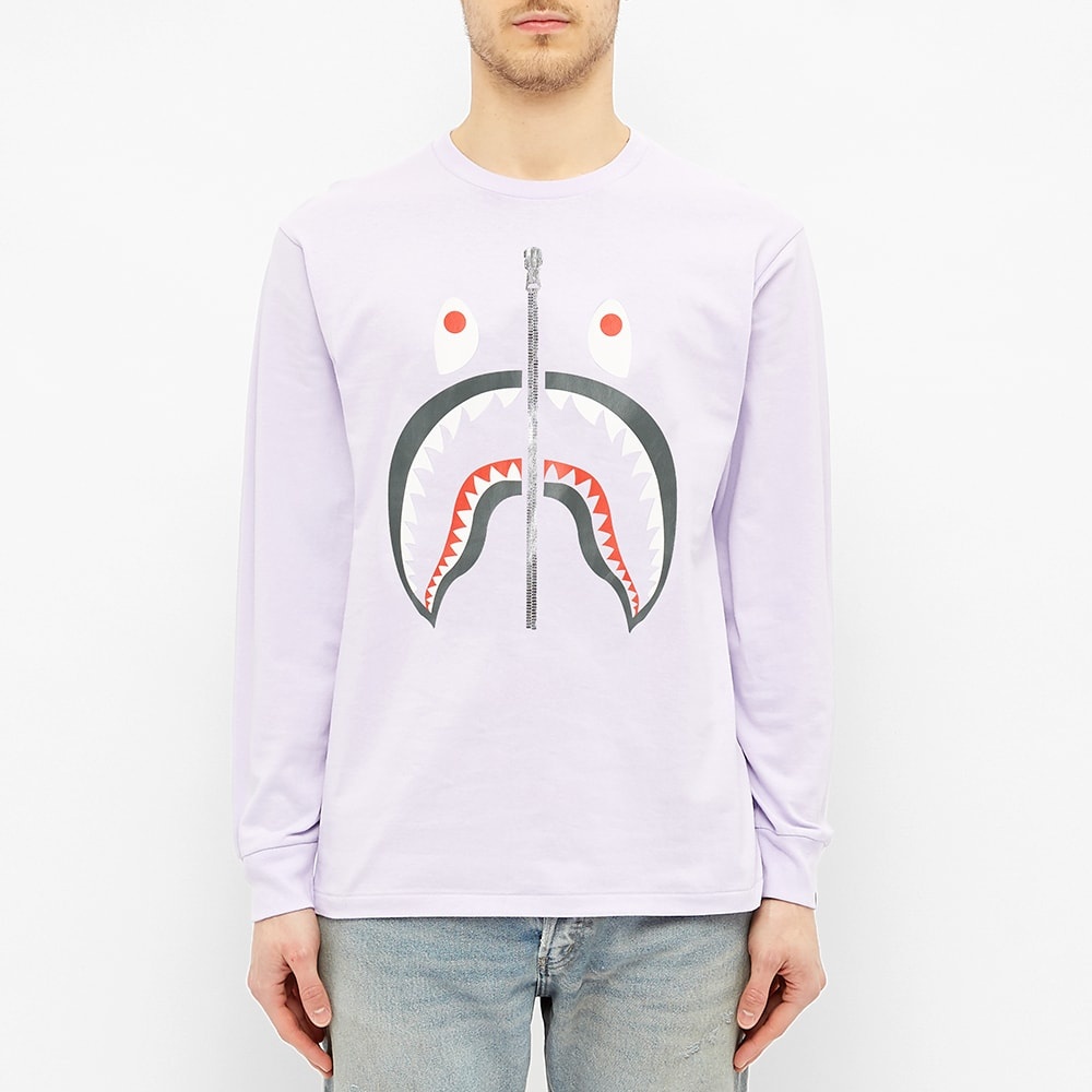 A Bathing Ape Long Sleeve Shark Tee - 3