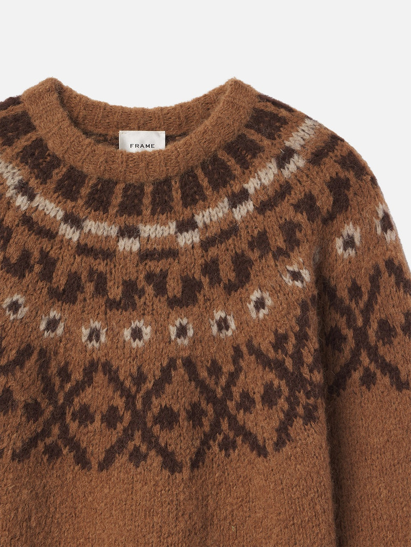 Fair Isle Sweater in Camel Multi 3