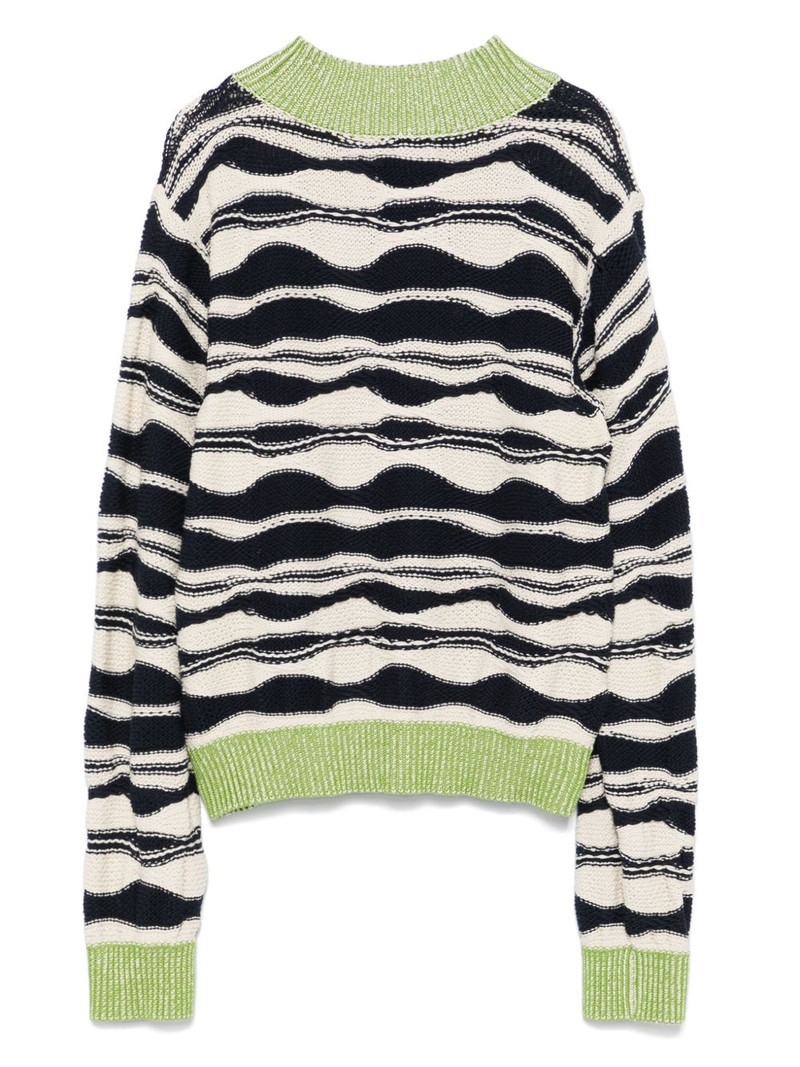 HENRIK VIBSKOV wave-knit sweater outlook