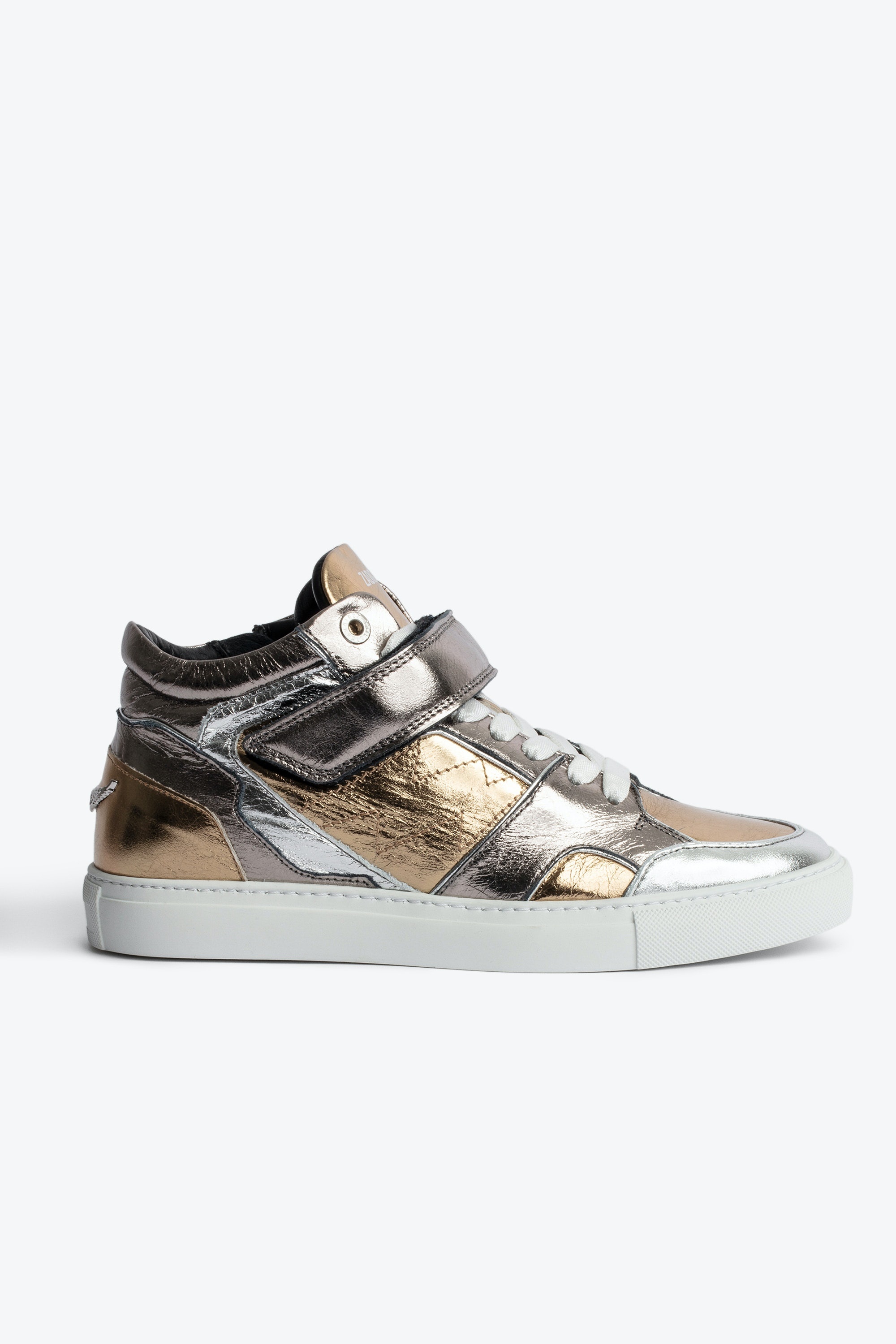 ZV1747 Mid Flash Vintage Metal Mix Sneakers - 1