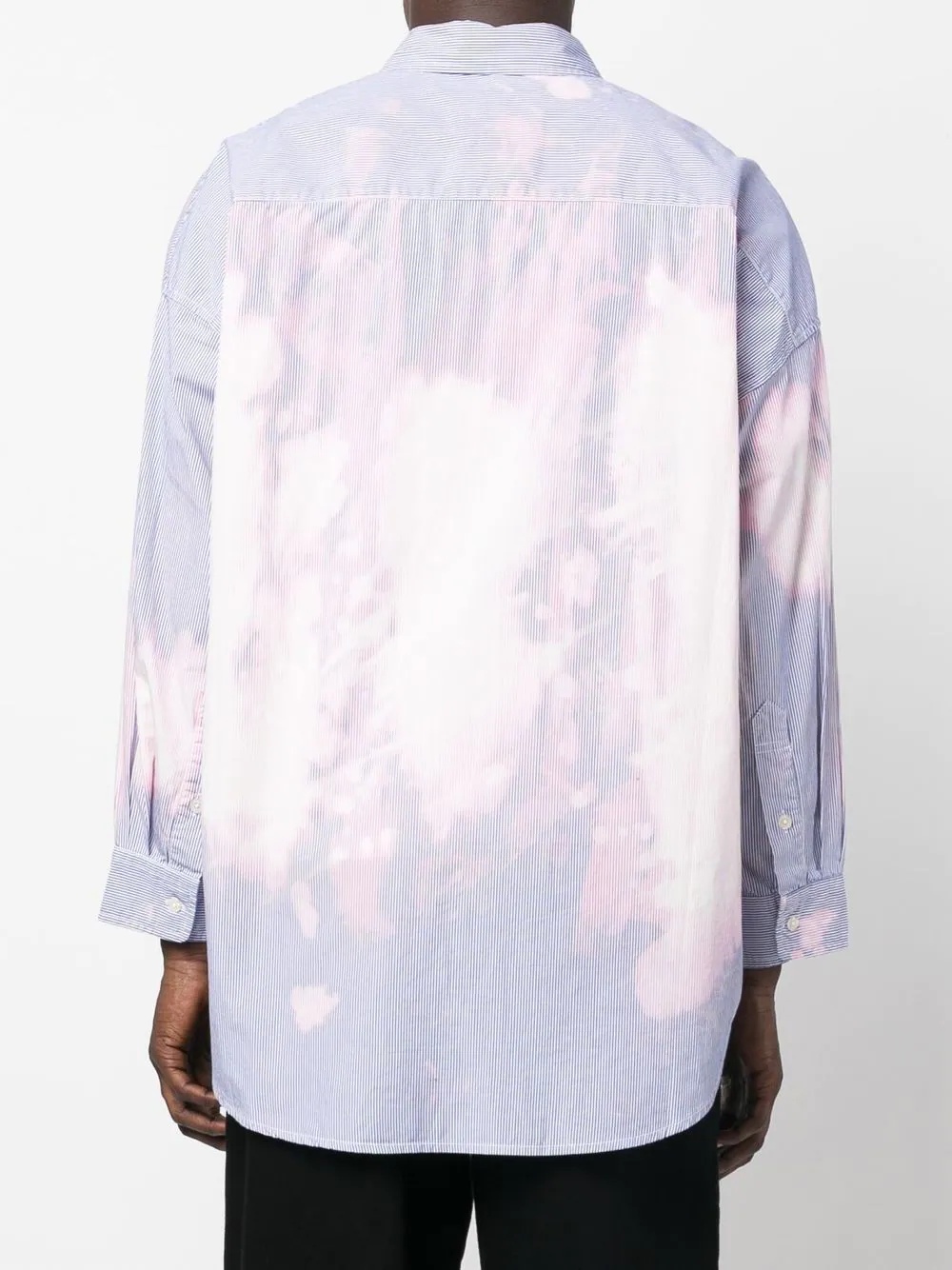 bleached-effect cotton shirt - 4