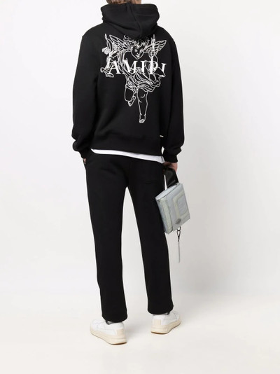 AMIRI logo-print cotton hoodie outlook