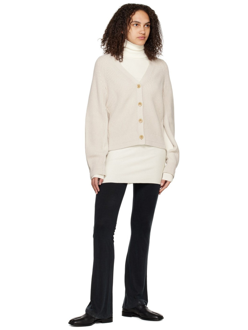 ÉTERNE Off-White Long Sleeve Minidress outlook