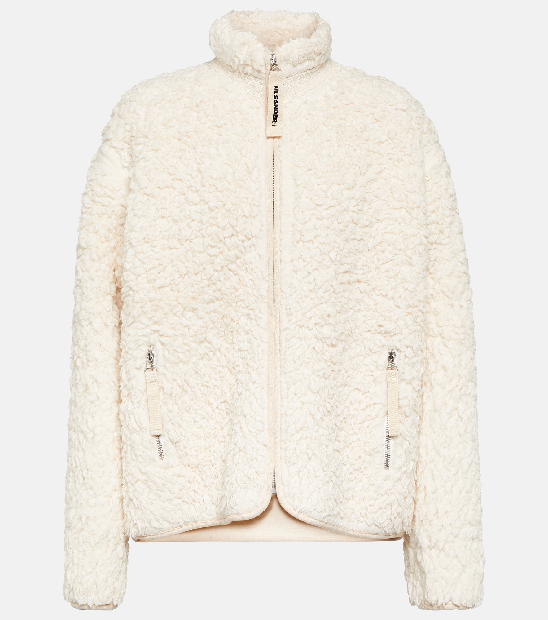 Faux fur-trimmed cotton jacket - 1