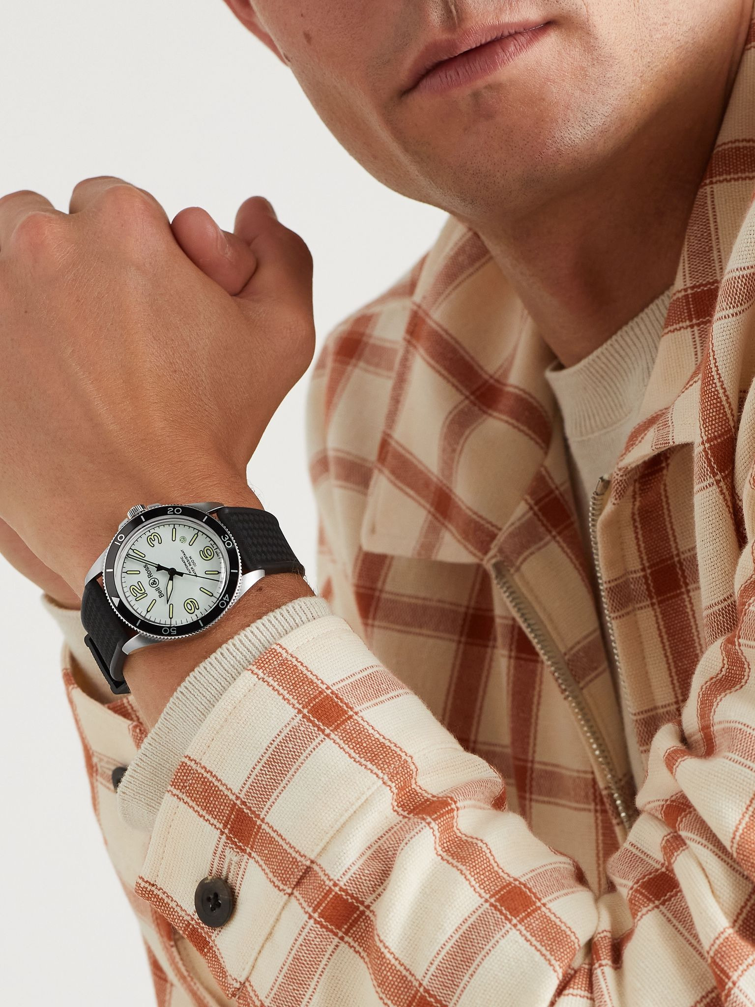 BR V2-92 Full Lum Limited Edition Automatic 41mm Stainless Steel and Rubber Watch, Ref. No. BRV292-L - 2