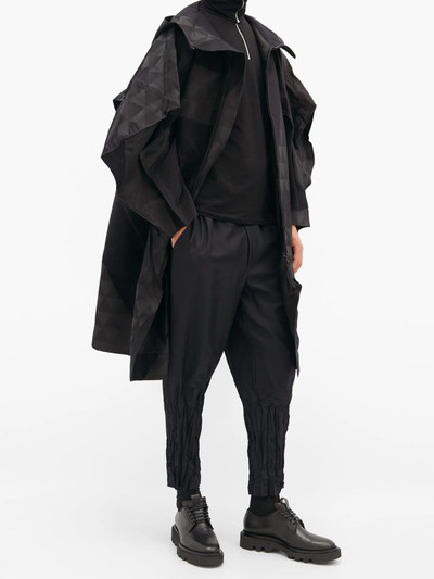 ISSEY MIYAKE Crinkled-cuff technical jersey trousers outlook