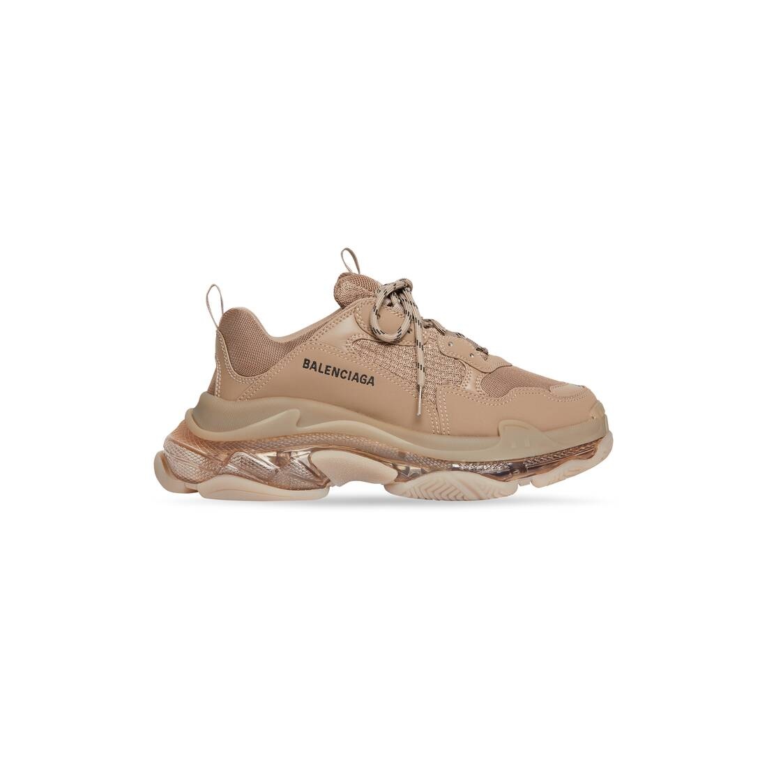 Men's Triple S Clear Sole Sneaker in Brown - 1