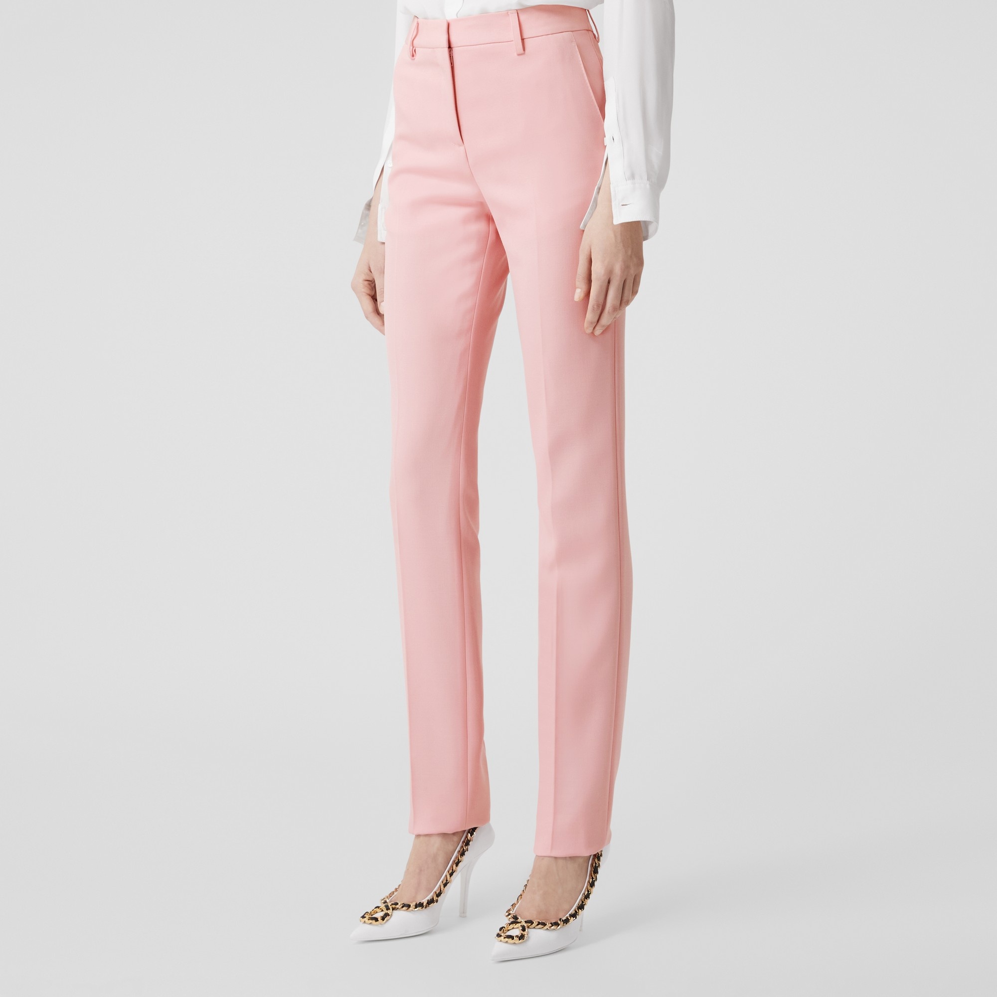 Grain De Poudre Wool Tailored Trousers - 5