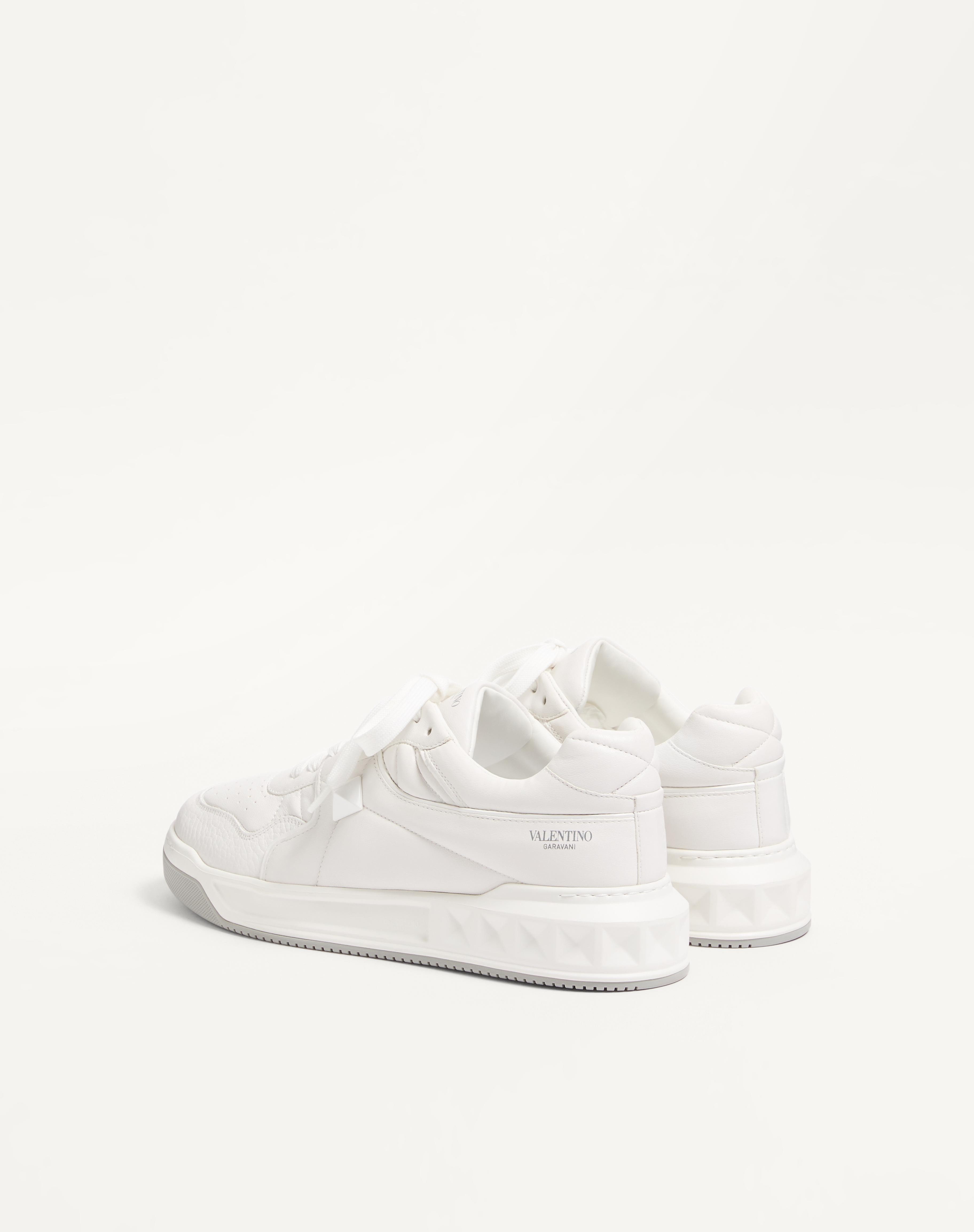 ONE STUD LOW-TOP NAPPA SNEAKER - 6