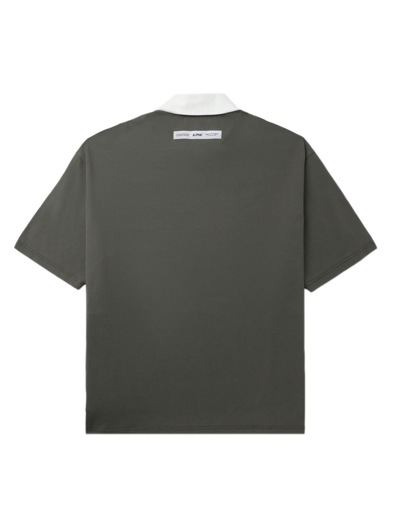panelled rugby polo shirt 5