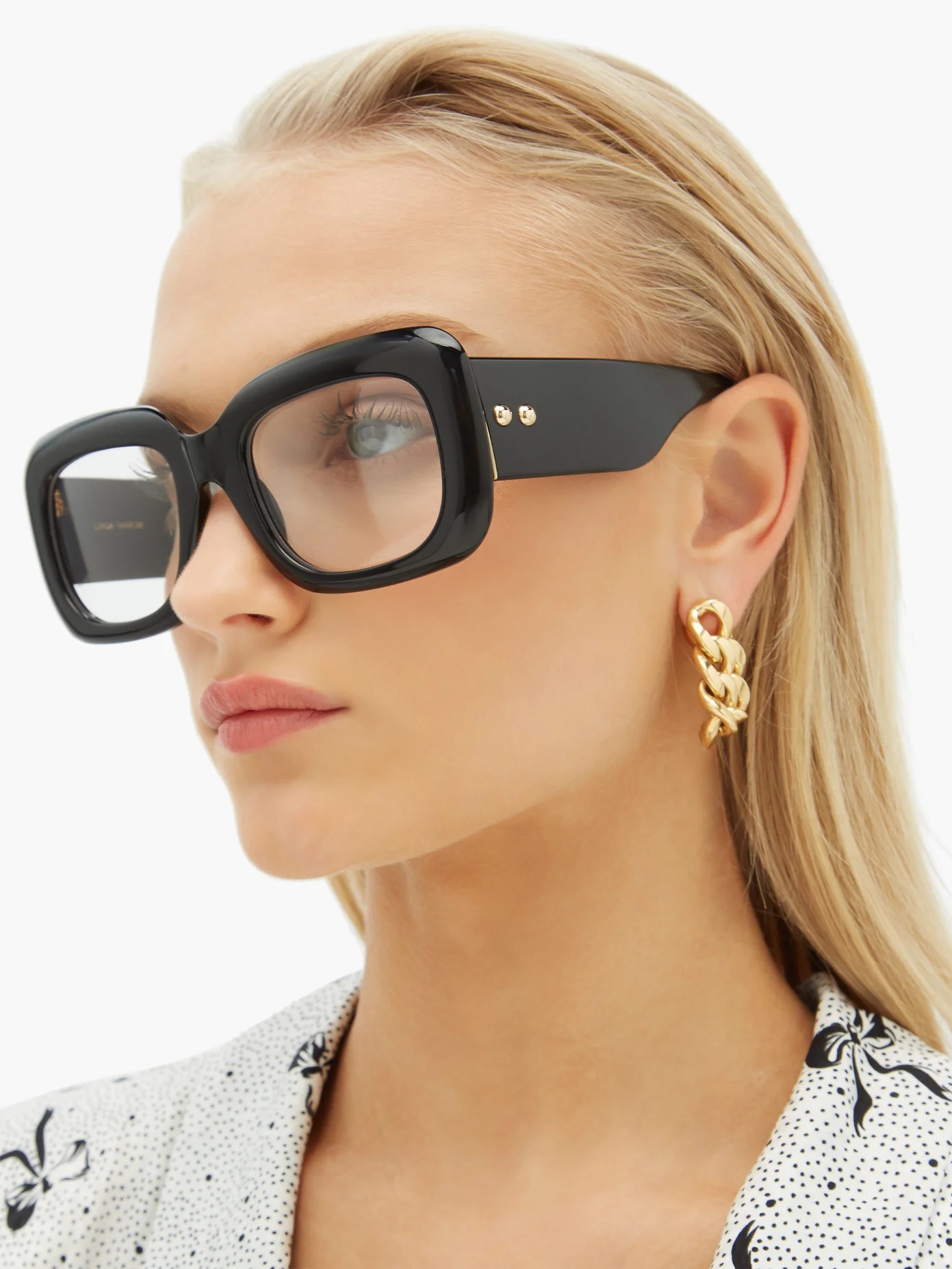 Oversized square acetate glasses - 2