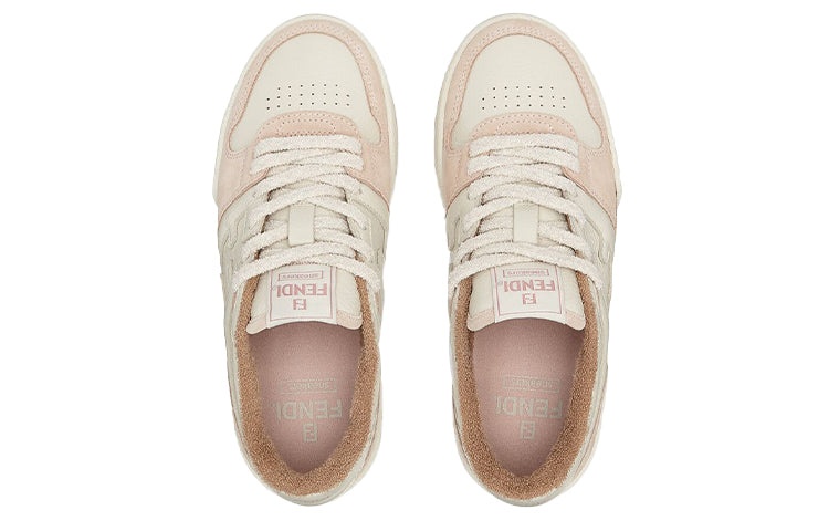 (WMNS) FENDI Match Low Top Suede 'Pink Beige' 8E8252AHH2F1FHT - 4