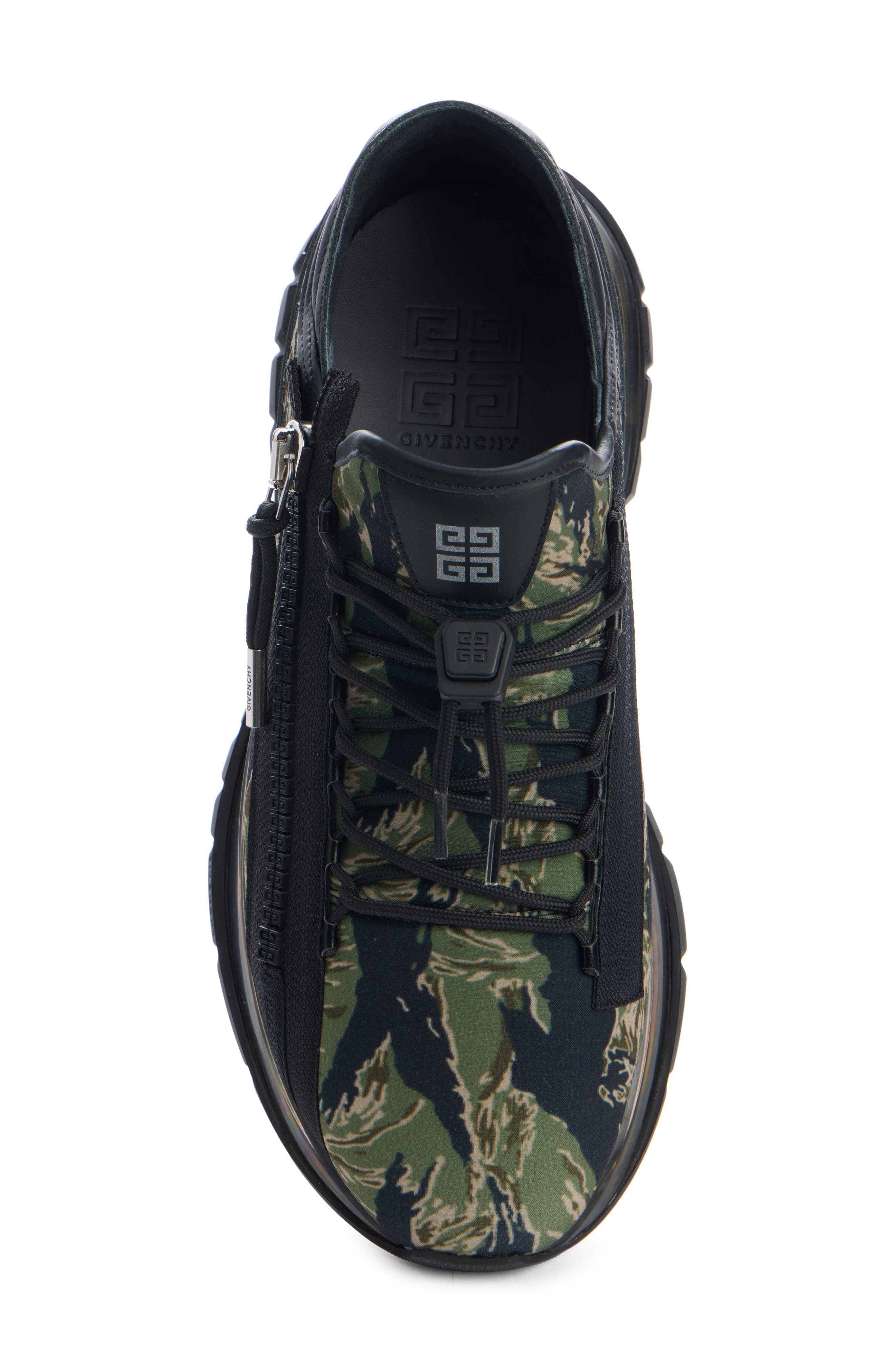 Givenchy Spectre Zip Runners Sneaker in Black/Khaki at Nordstrom - 4