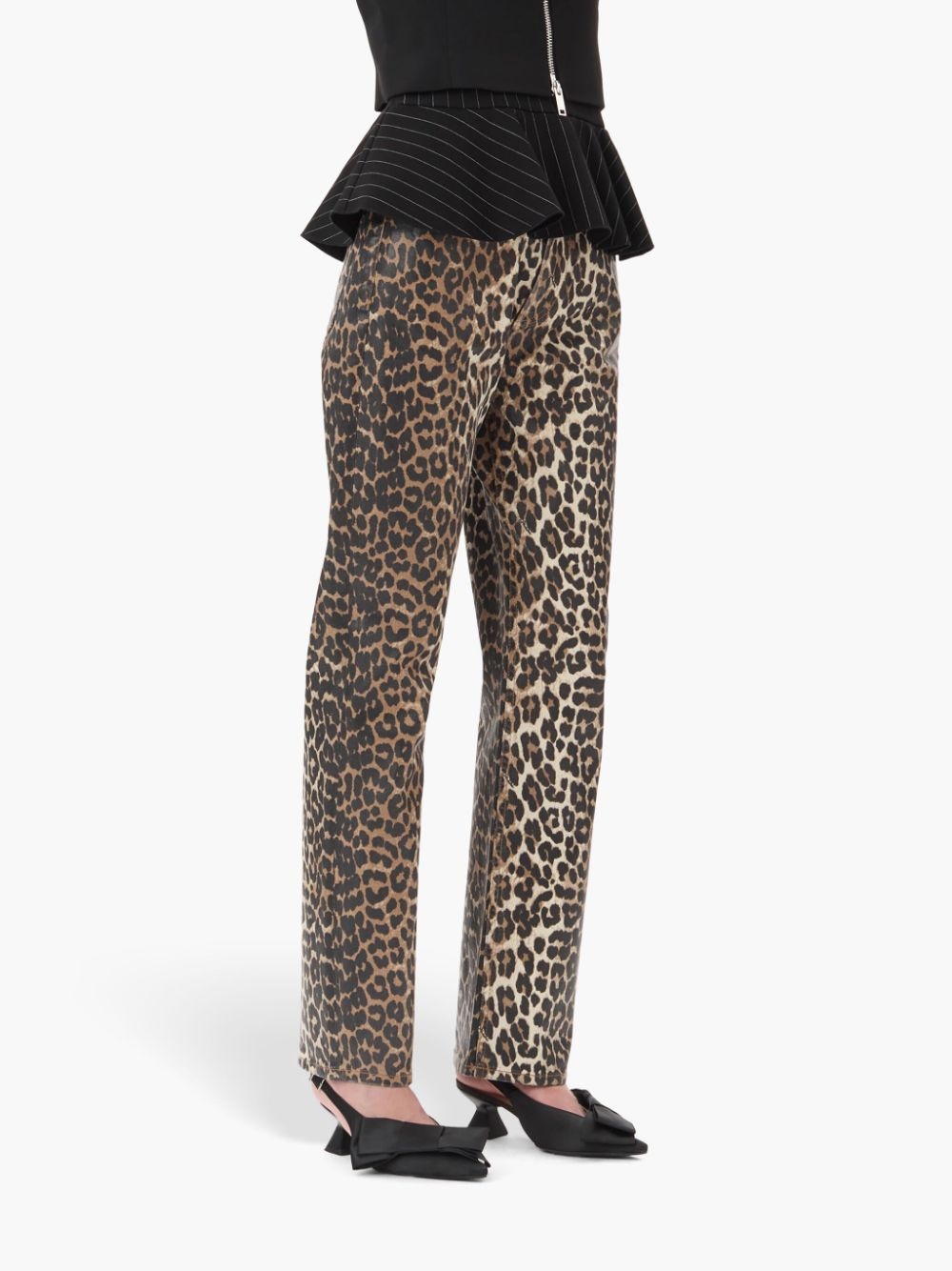 leopard-print trousers - 5