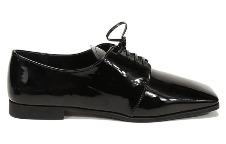 (WMNS) PRADA Patent Lace-Up Derby Shoes 'Black' 1E283M_069_F0002_F_010 - 2