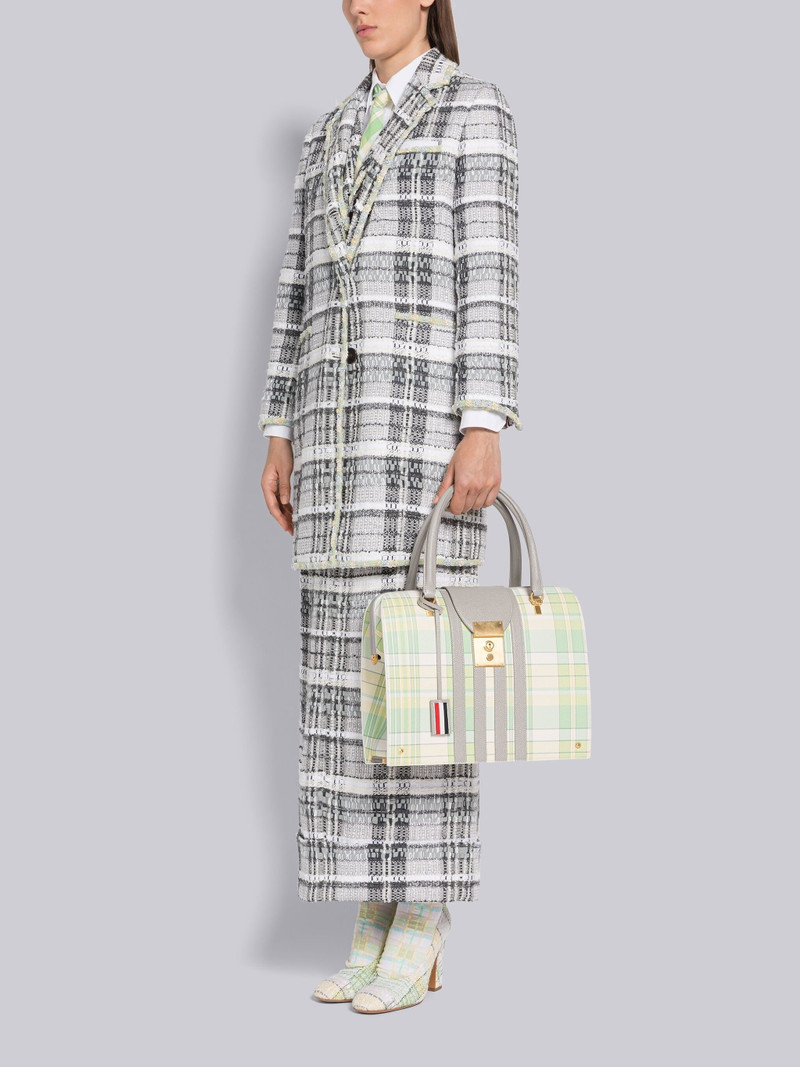 Madras Pebble Grain 4-Bar Mrs. Thom Bag 6