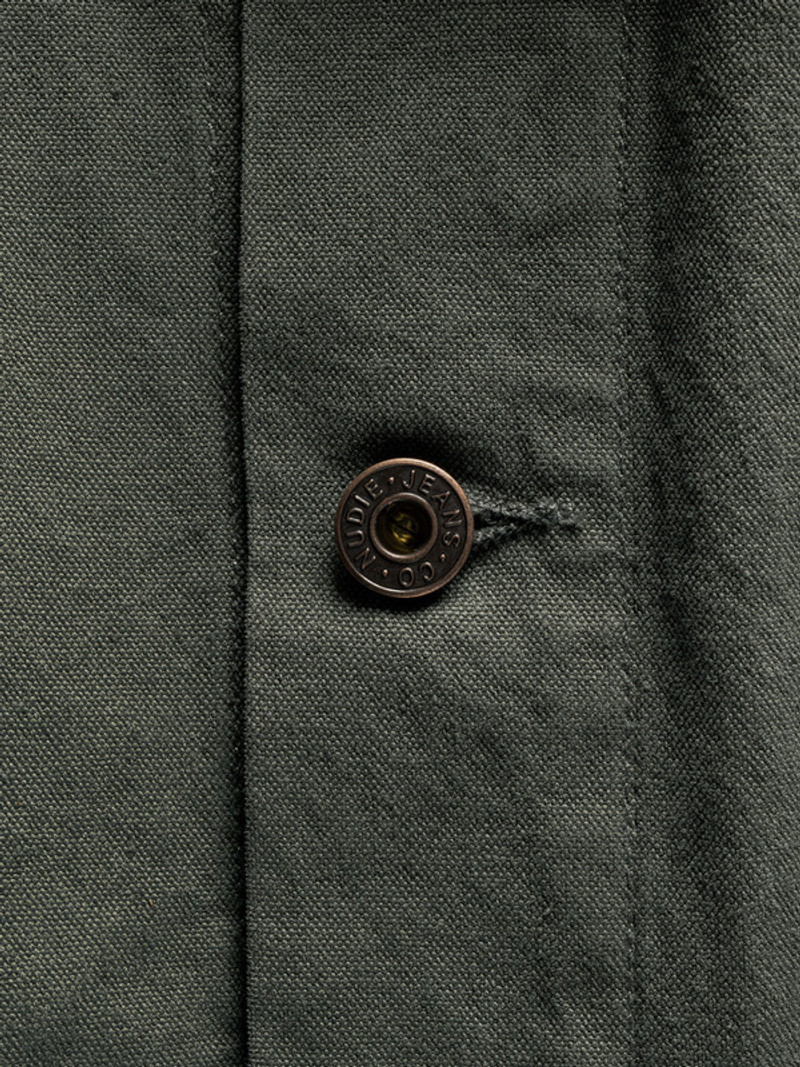 Nudie Jeans Howie Chore Jacket Duck Canvas Green outlook