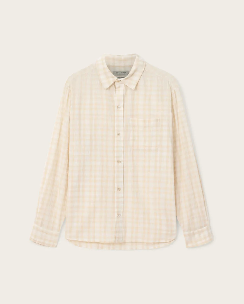 TOYA OVERSIZED LONG SLEEVE COTTON SHIRT - 1