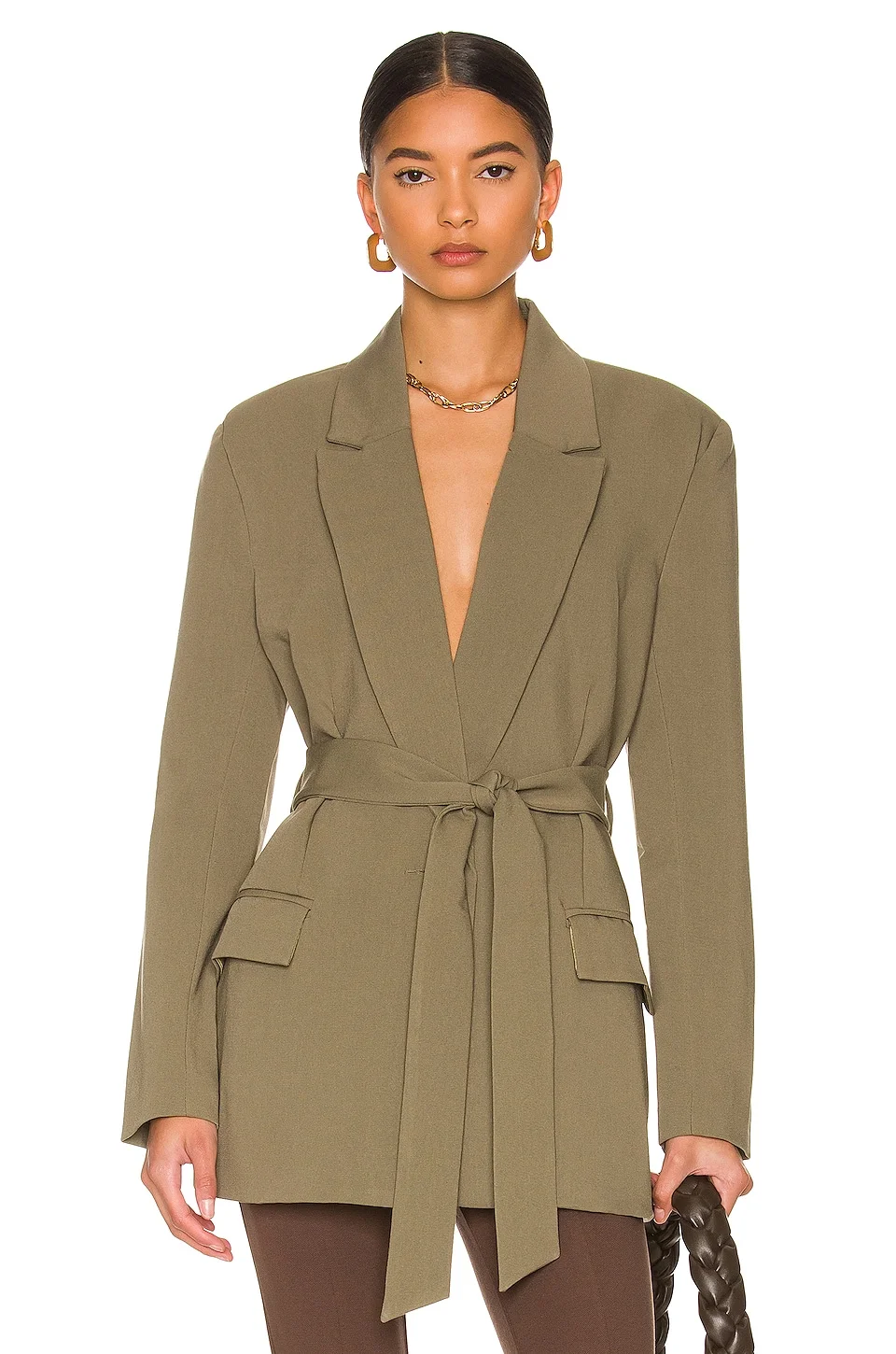 Belted Blazer - 1
