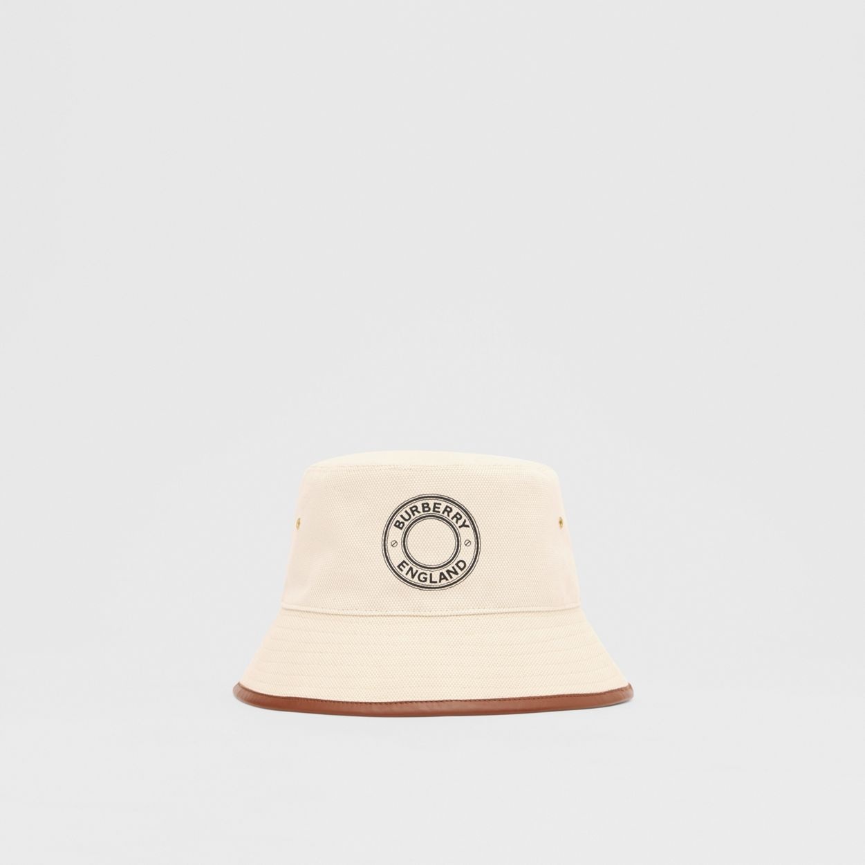 Logo Graphic Cotton Canvas Bucket Hat - 1