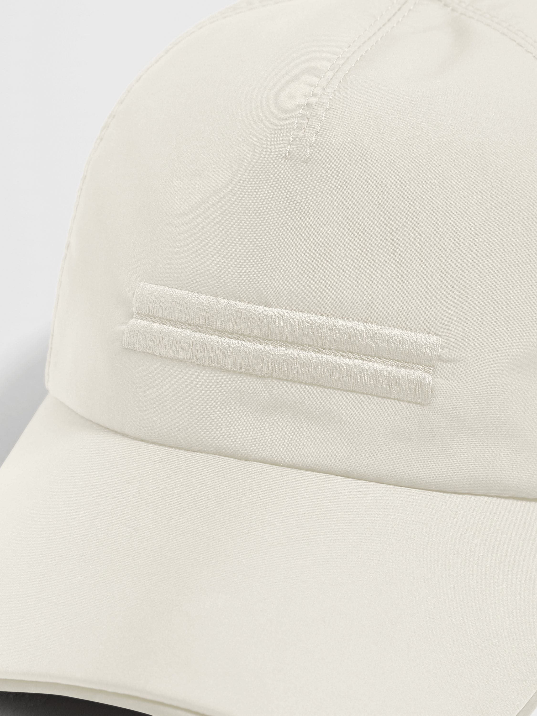 WHITE TECHNICAL FABRIC BASEBALL CAP - 2