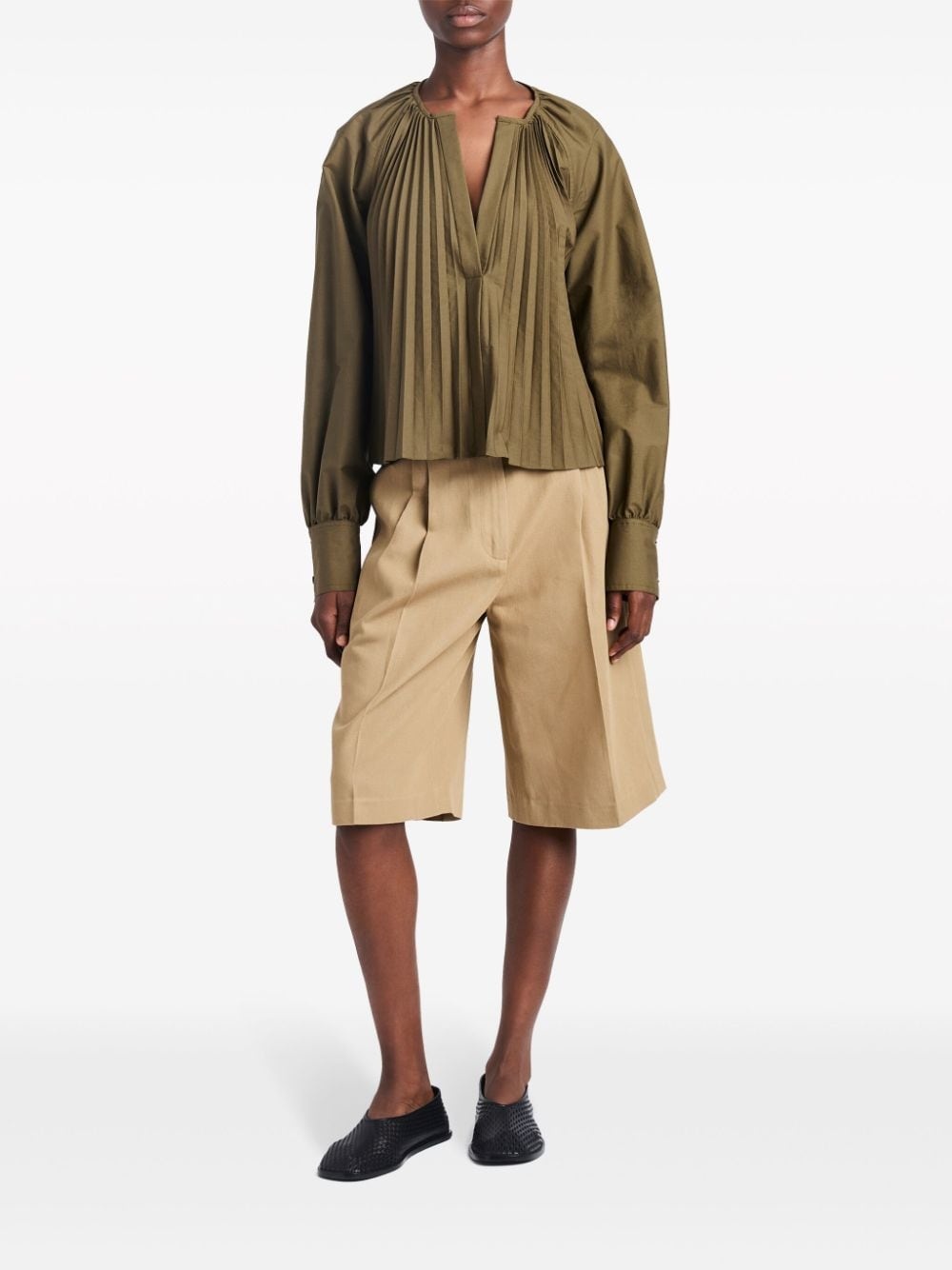Monica pleat-detailing blouse - 2