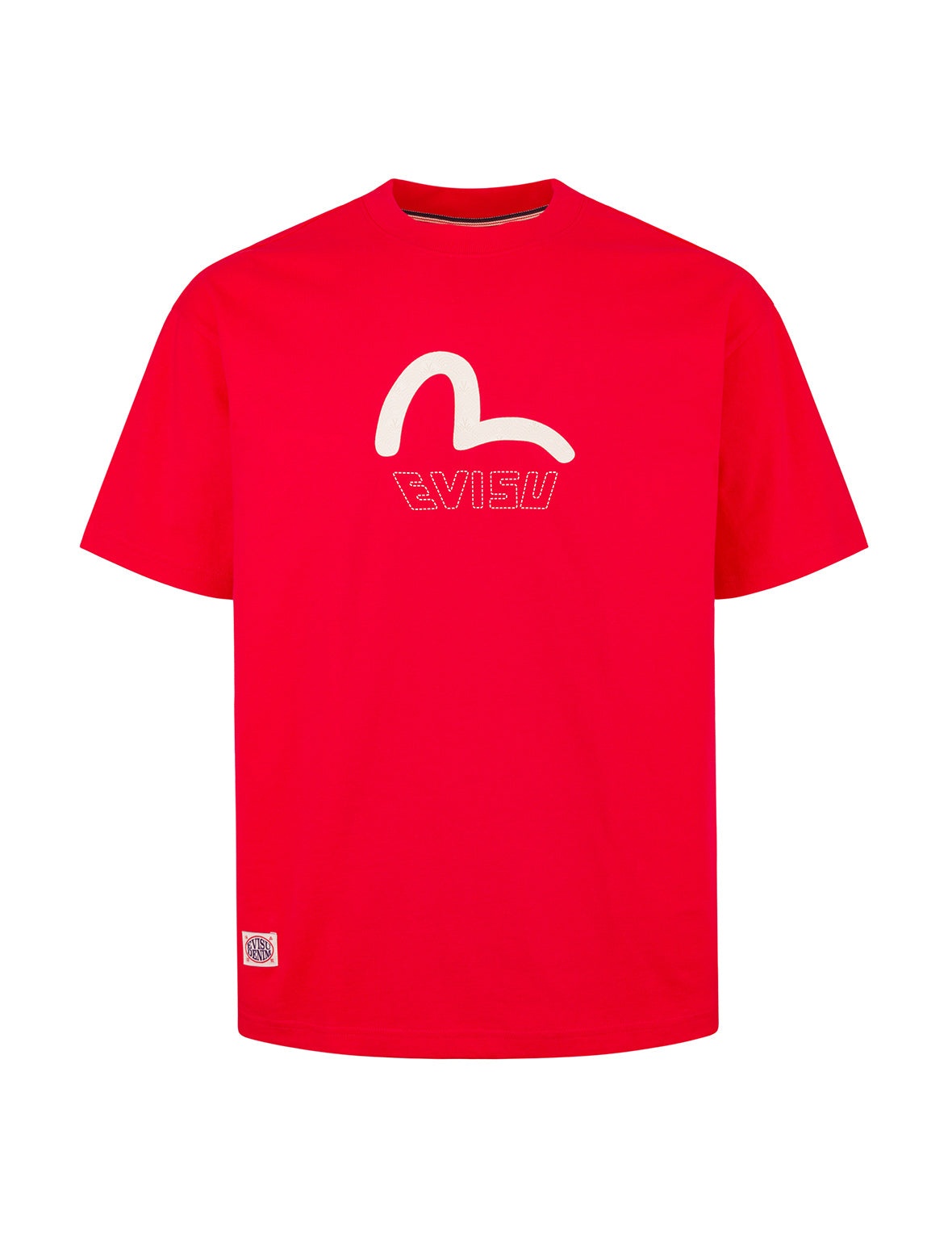 Seagull Print and Stitched Logo Embroidery Relax Fit T-shirt - 10