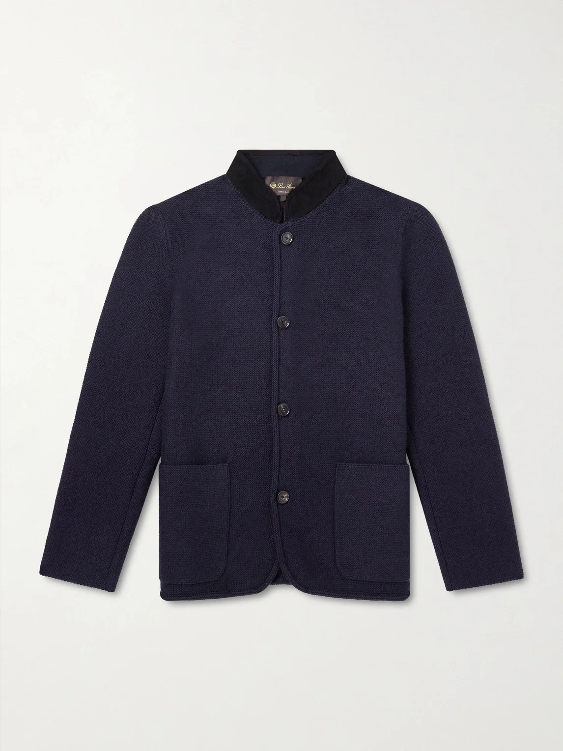 Arola Suede-Trimmed Cashmere-Blend Jacket - 1