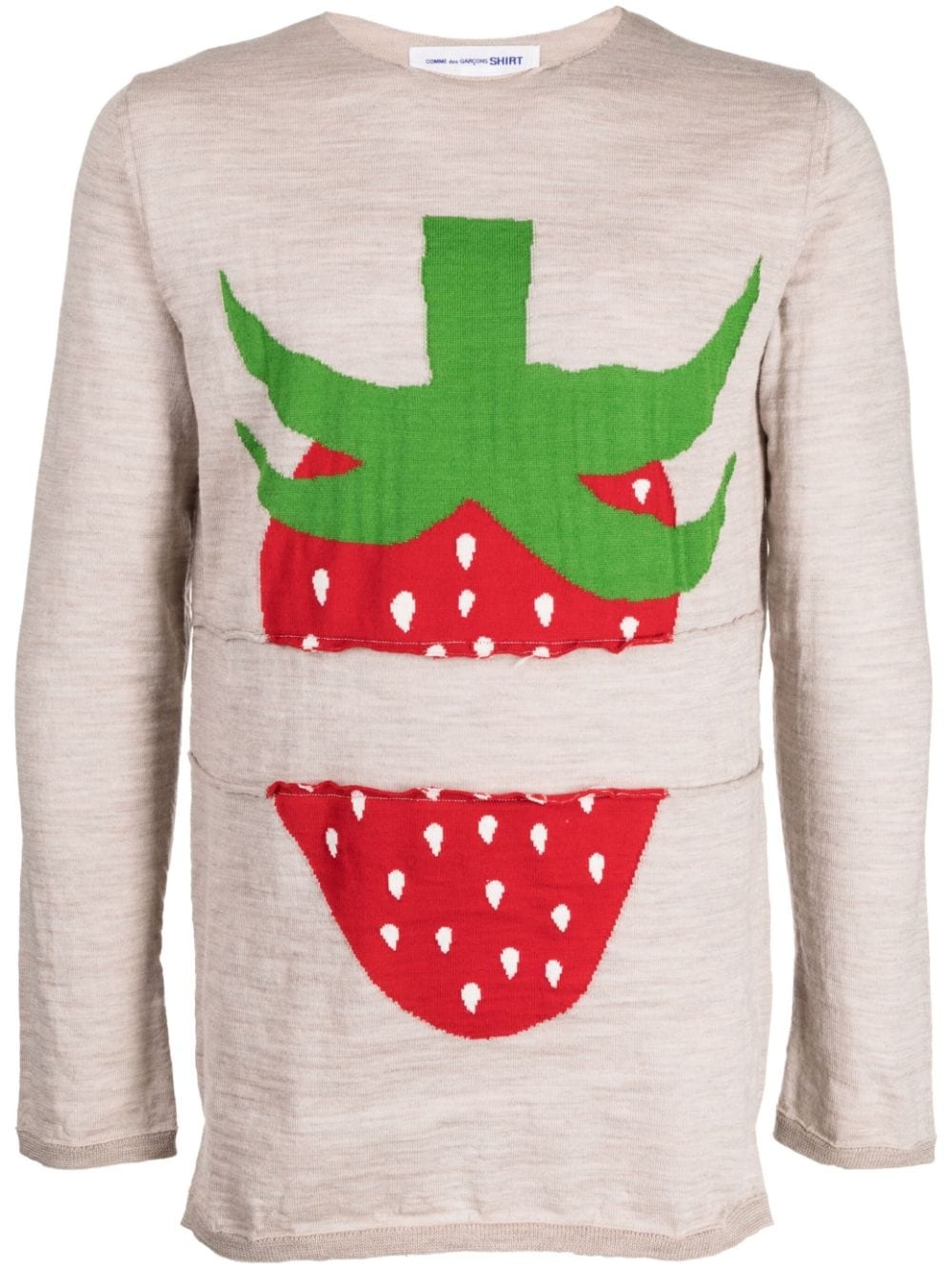 graphic-print crew-neck sweatshirt - 1