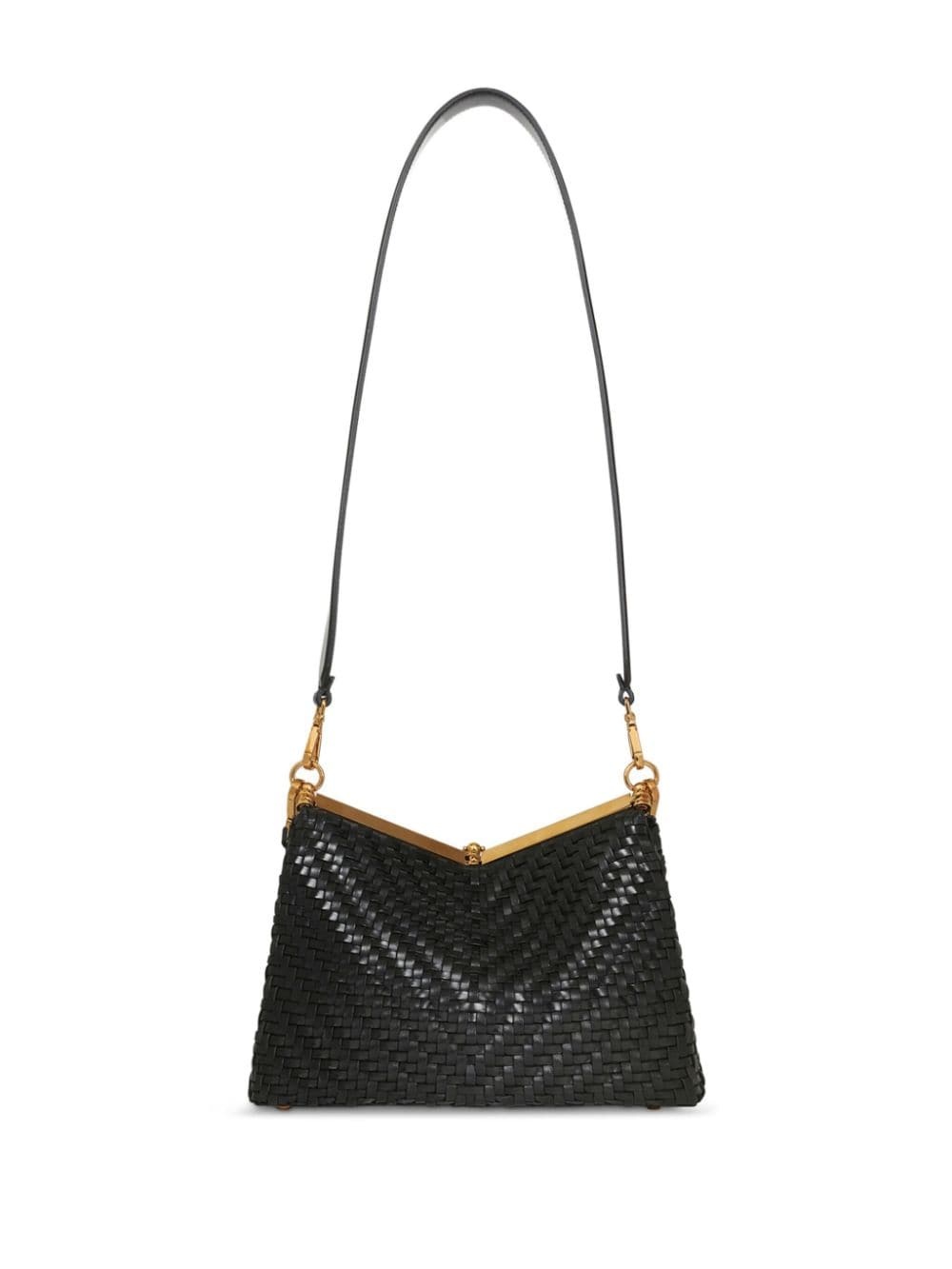 medium woven Vela shoulder bag - 3