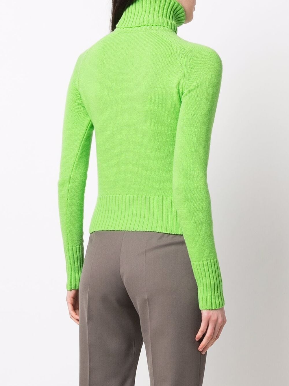 funnel neck virgin wool jumper - 4