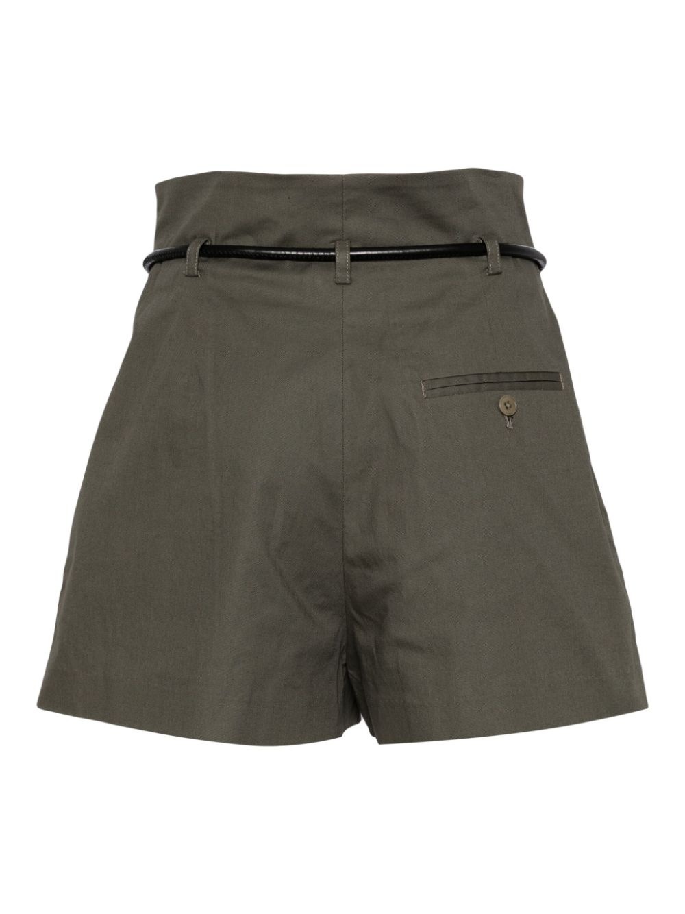 Origami pleated high-waist shorts - 2