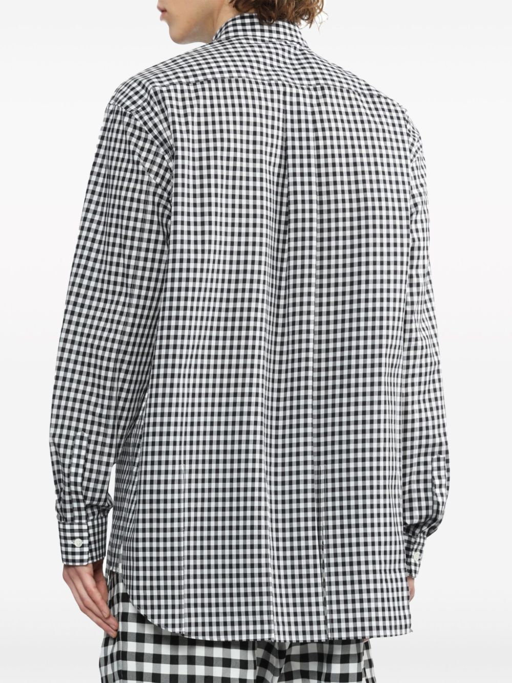 gingham-print cotton T-shirt - 4
