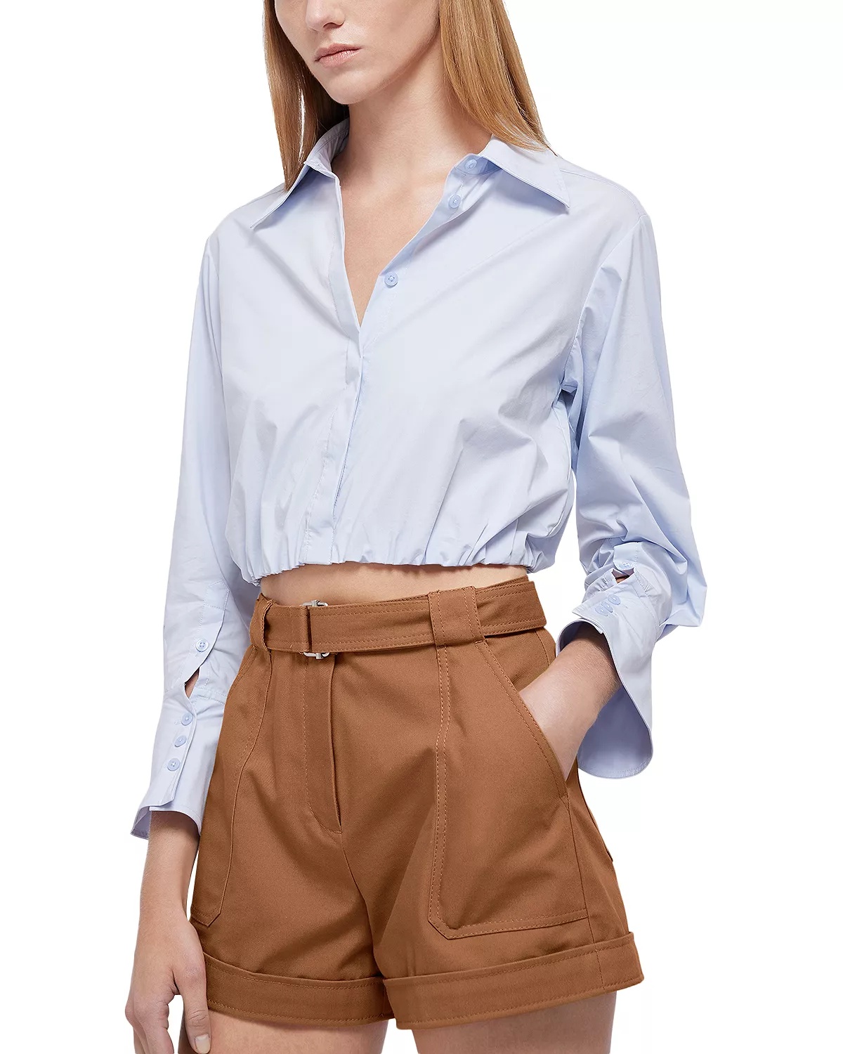 Blythe Cotton Cropped Shirt - 4