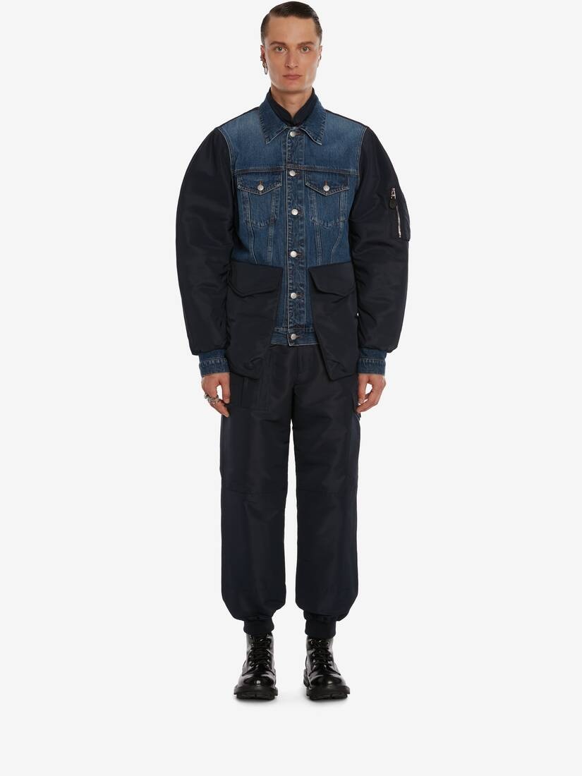 Hybrid Denim Jacket in Indigo - 2
