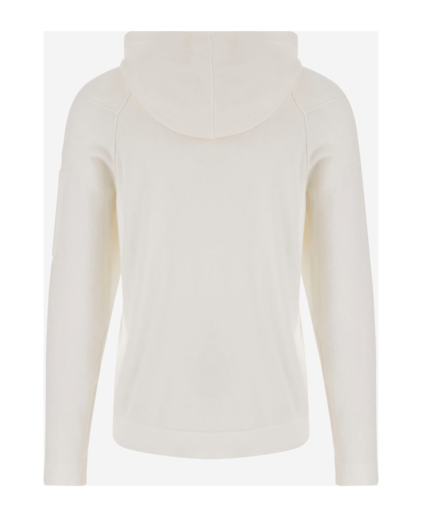 White Cotton Sweatshirt - 2