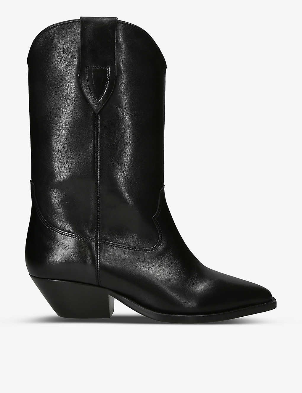 Duerto pointed-toe leather heeled cowboy boots - 1