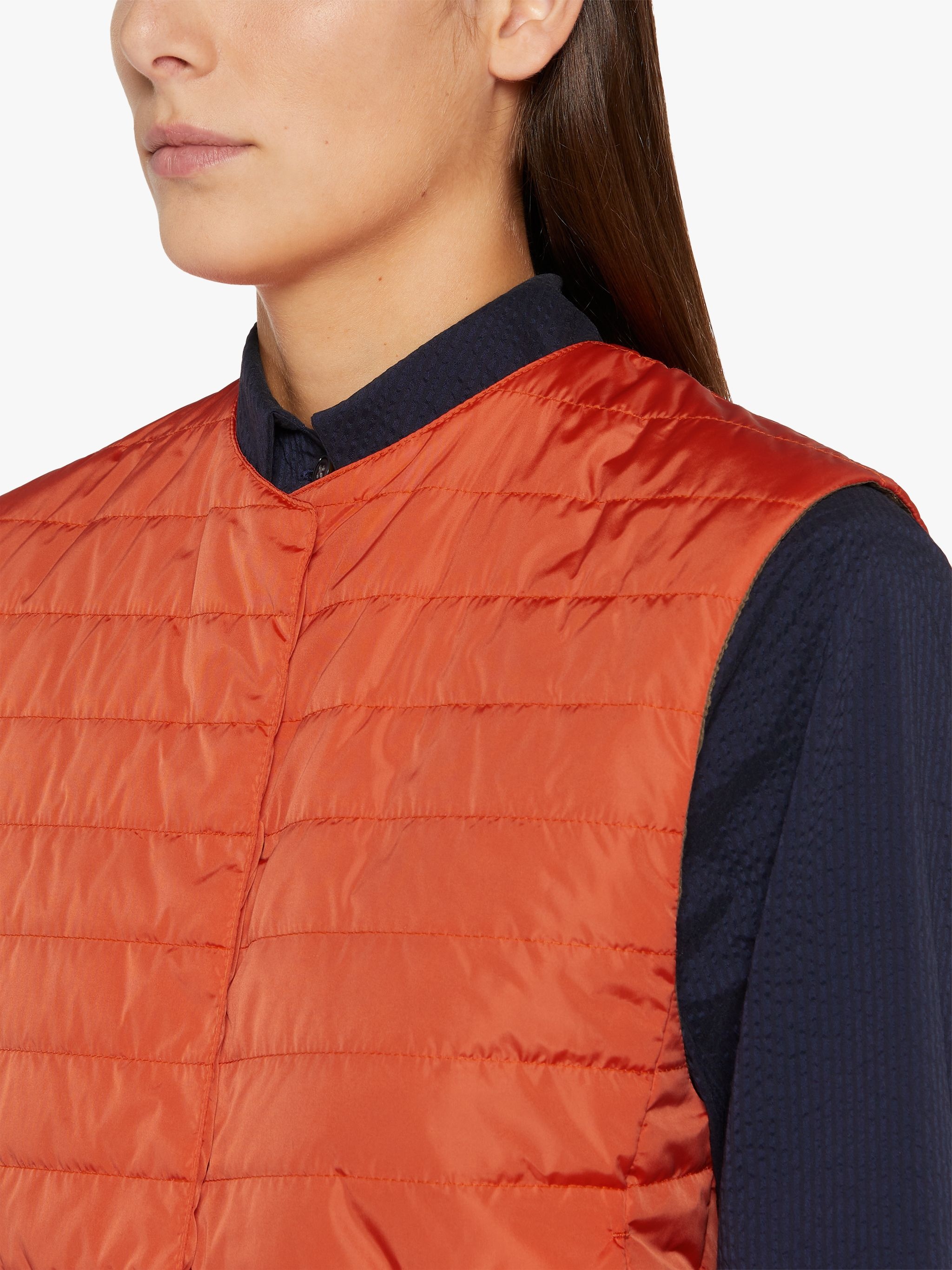 ISABEL ORANGE NYLON LINER VEST | LQV-007 - 5
